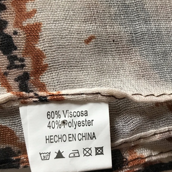 Beautiful Animal Print Pashmina NWOT - Picture 6 of 6